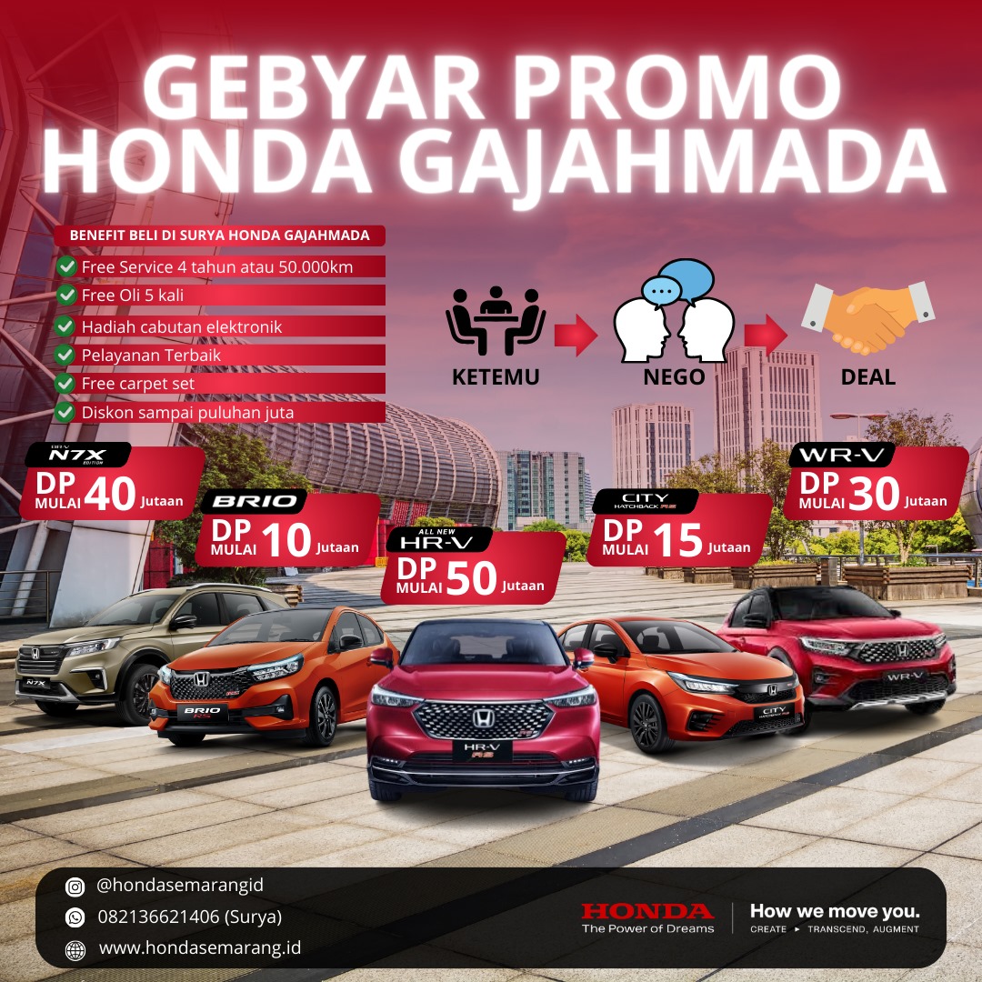 Promo Terbaru 2024 Honda Semarang 